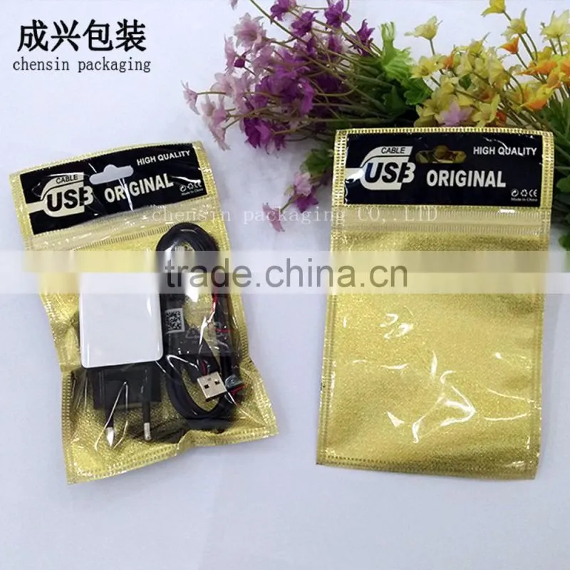 printing usb cable & charger packaging tape manufacturer/packaging plastic bags for battery/earphone line