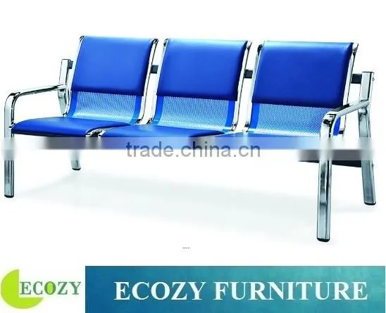 Metal Steel waiting chairs for salon
