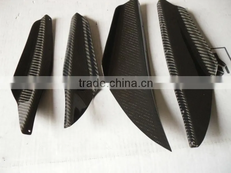 Impreza WRX/STI Version 8 OEM Carbon Fiber Front Bumper 4pcs Canard