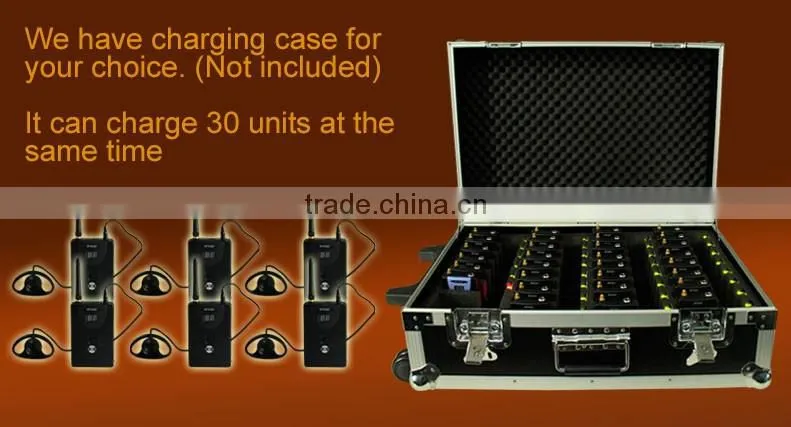 TP-Wireless Tour Guide System for Church, Simultaneous Translation, Meeting, Museum Visiting 1 transmitter 5 Receivers