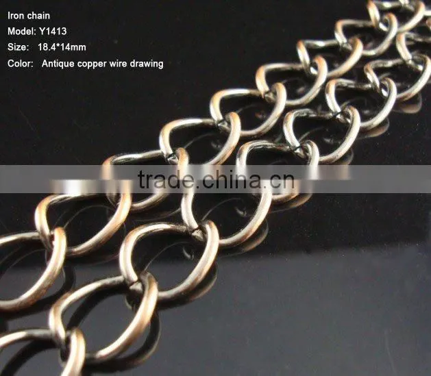3.0mm size Iron material box chain in Nickel color