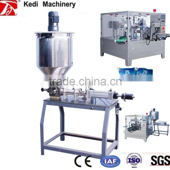 YJL-500B Liquid & paste filler for ketchup (Cylinder control)