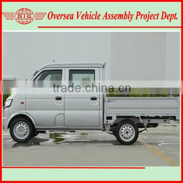 assemble RHD/LHD RWD double cabin gasoline mini truck with SKD/CKD parts