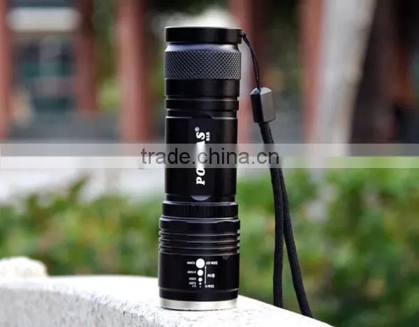 Trade Assurance Aluminum waterproof 10w rechargeable police flashlight