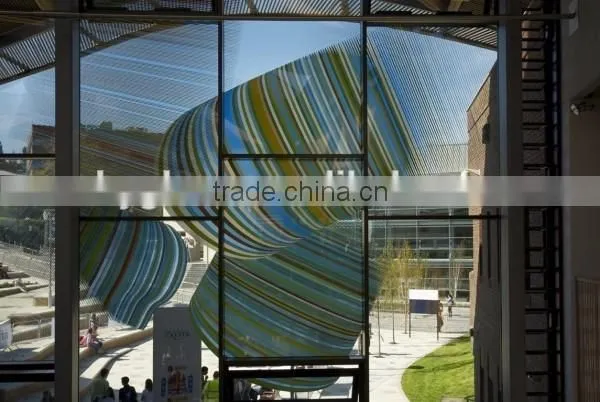 Colored Printed Glass Decorative Exterior Glass Wall Panels