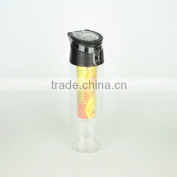 Portable Promotional plastic infuser water bottle