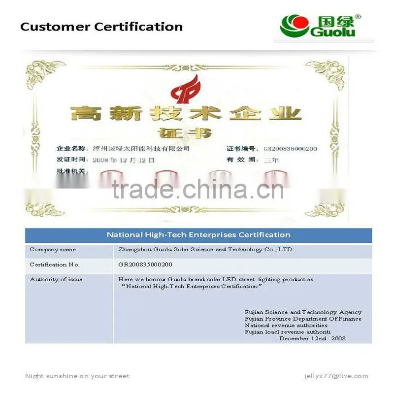 high efficacy 60w Solar energy LED floor lamp