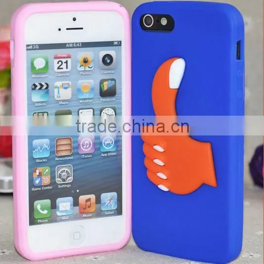 Hot sale rabbit ear silicone mobile phone case