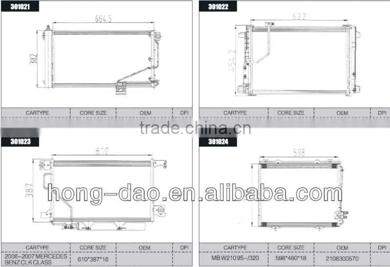 auto condenser for Mini Cooper 2007