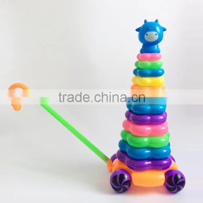 EN71 approval hand push plastic ring toss game water toy