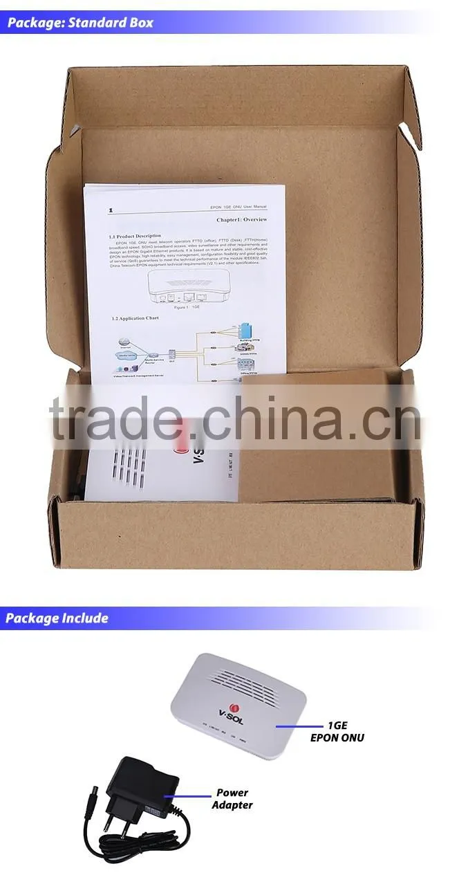 1* 1*10/100/1000Mbps Ethernet Port Mini EPON ONU with Realtek Chipset