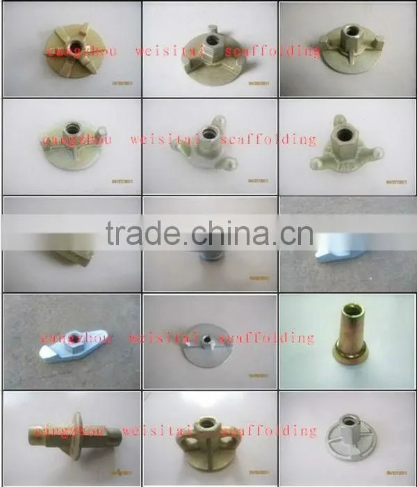 casted formwork wing nut for tie rod fasten