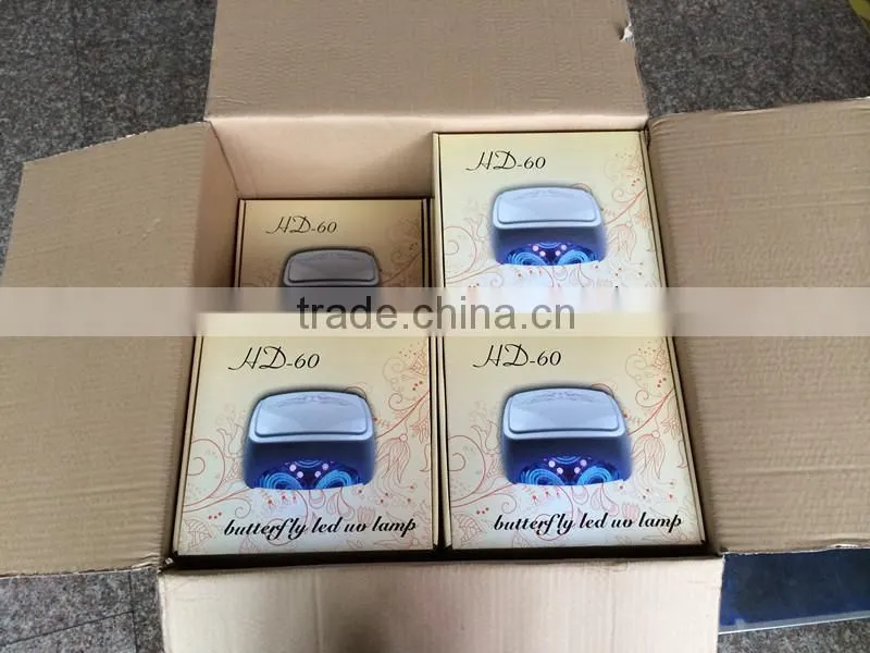 nail art type nail use 60W ccfl led lamp