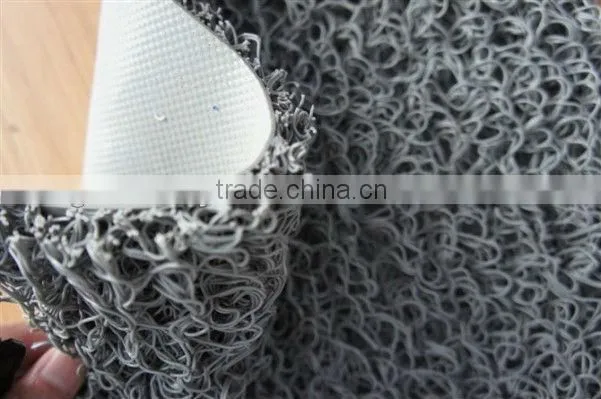 Vinyl backing pvc coil mat