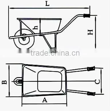 axle for wheelbarrow