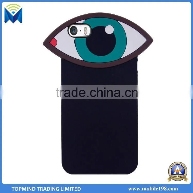 3D smiling face cute soft silicone cell phone case cover for iphone 6 6plus 5s