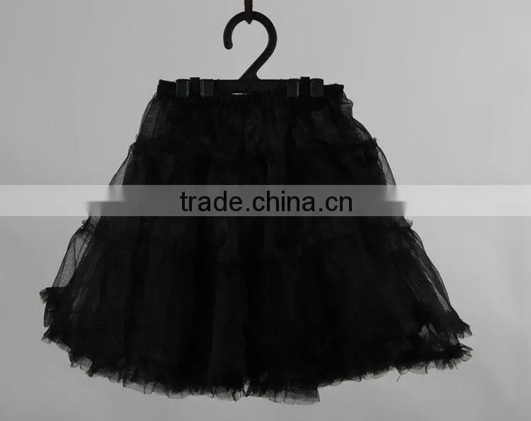 Two Layers Adult Women Black Tutu Skirt
