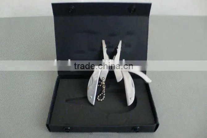 OEM mini folding multi-Function knife pliers keychain gift UD06043
