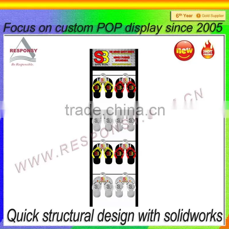 POP Small sandal rak display for Slipper Display Rack