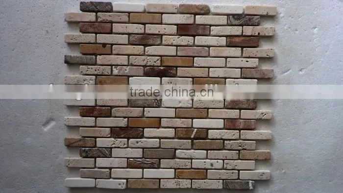 3D packling marble mosaic wall tile