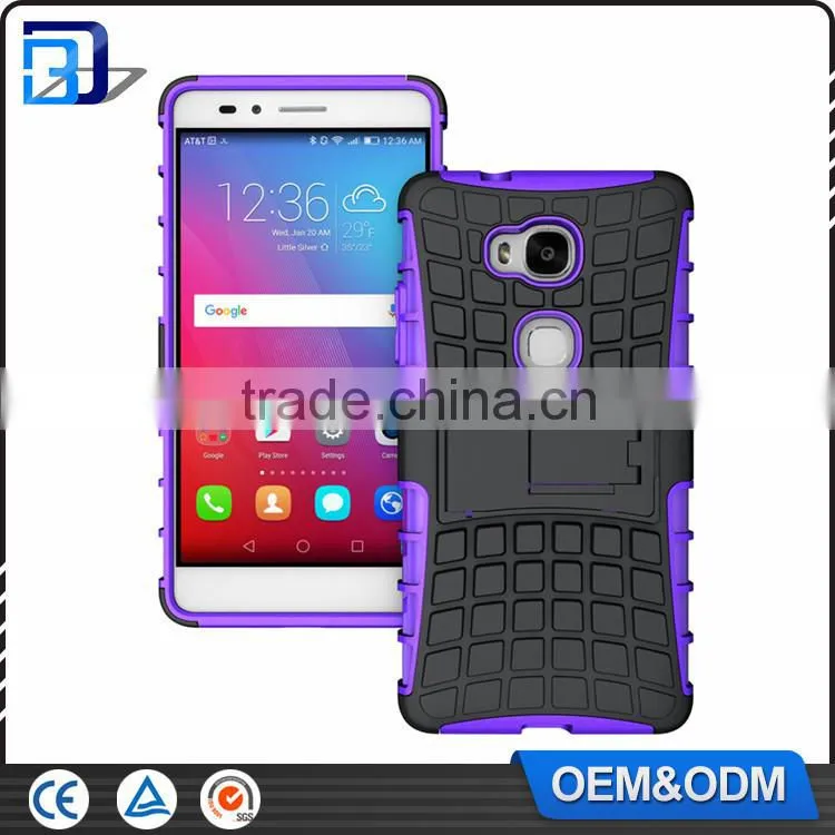 Wholesale Cheap Goods Combo Kickstand Tire Pattern Armor Back Cover Case For Lemon 3 Tirepattern Cases For Lenovo Lemon 3 Newest