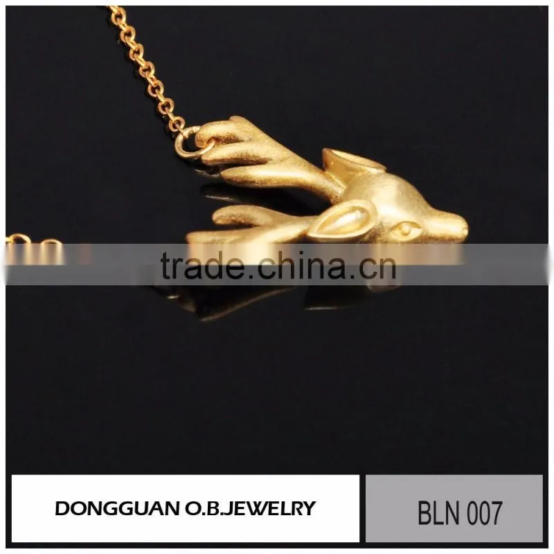 18K gold chain necklace designs fashion silver animal necklace