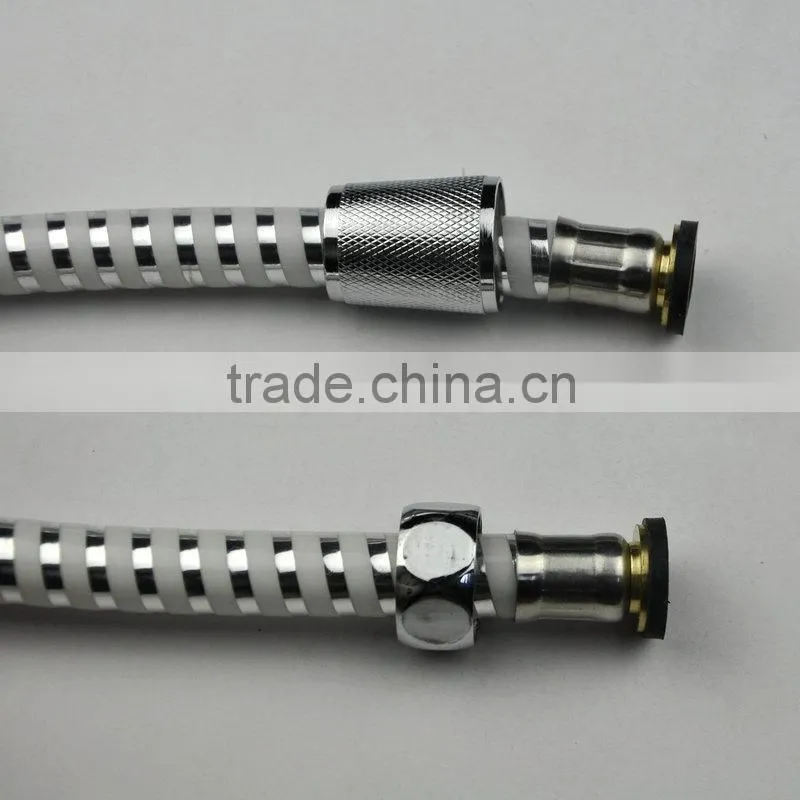 Best quality PVC white and silver shower tube flexible hose