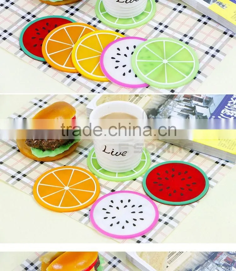Different fruit shape silicone cup pad