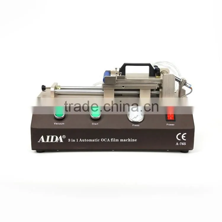 AIDA A765 Automatic Built-in Vacuum Pump LCD OCA Film Laminating Machine OCA Laminator refurbish machine for iphone samsung lcd