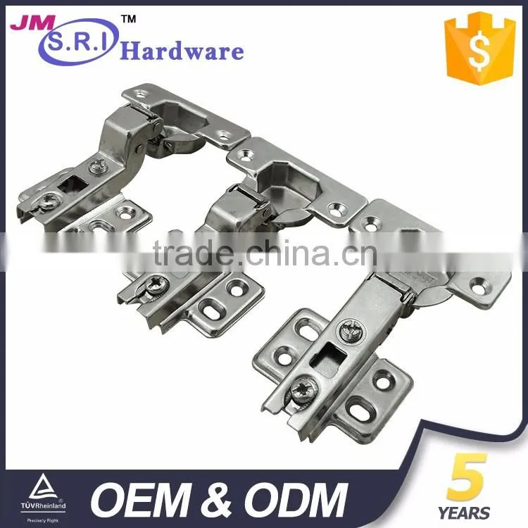 Top selling four hole plate mirror cabinet door hinge