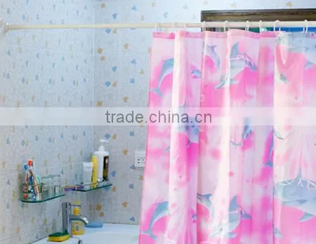 Bathroom accessory L shaped shower curtain pole