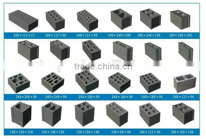 Specialized manufacturing hollow mobile brick making machine