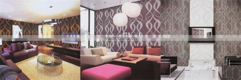 pvc wallcovering, wallpaper/wall paper modern for home walls