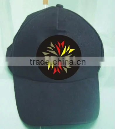 EL panel for baseball cap