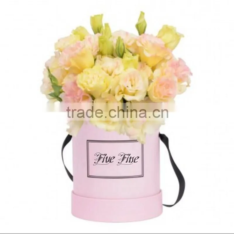 2016 luxury rose delivery round packaging gift box printing, wholesale flower shipping boxes for sale in China