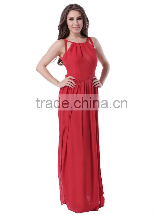 Special design 4 colors stocklot full size sexy women sexu back open evening dress