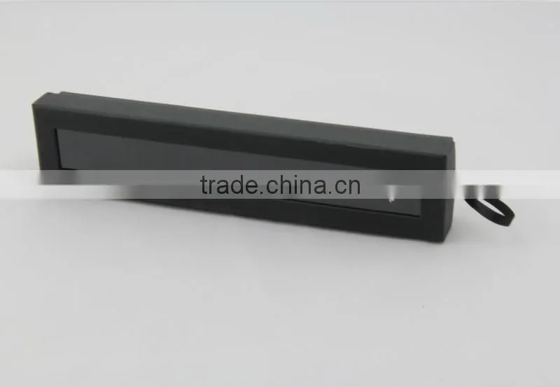 High end handmade black bracelet box / jewelry packing boxes with Pvc clear window custom made accept