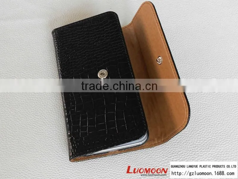 Luxury Crocodile Leather Vein Butterfly Knot Case for S4 S5 S6
