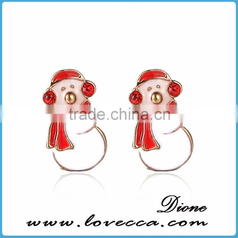 New Fashion Women Santa Claus Snowman lovely Tree Bell Christmas Jewelry Christmas Earring For Women Gifts