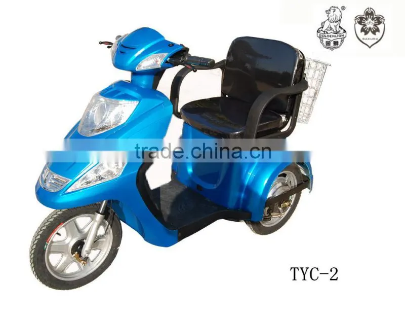 for aged people 48v 500w electric tricycle scooter