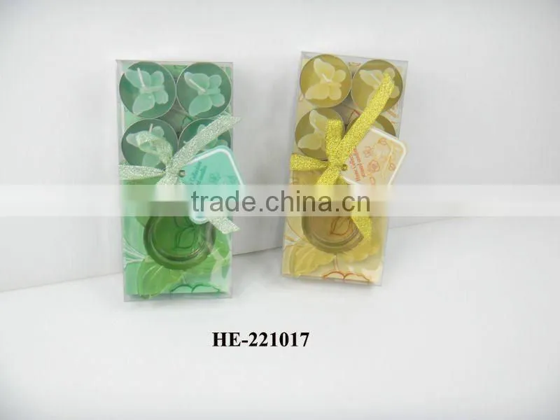 butterfly tea light candle with holders gift set