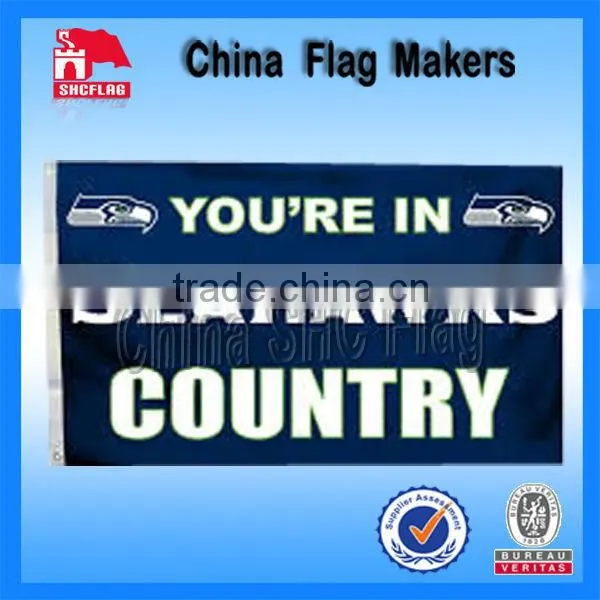 Custom design Fastest 3ft*5ft Nfl Seattle Seahawks Flag