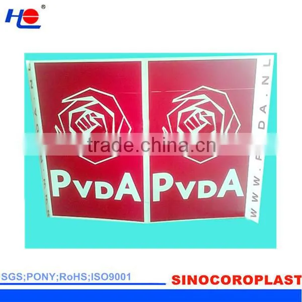 protective and dust proof polypropylene coreflute printed signboard