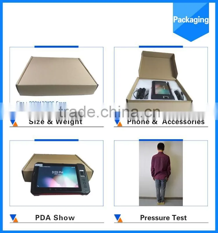 IP65 waterproof portable bluetooth fingerprint system for tablet pc