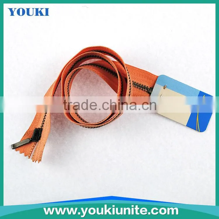 #4 metal white color cotton tape zipper