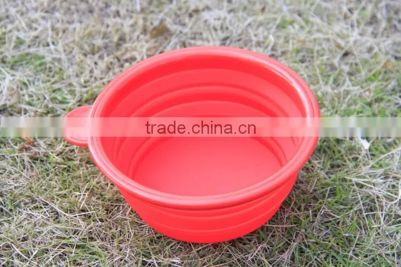 silicone Dog Cat Pet Feeding Bowl /folding water bowl from Rifull factroy