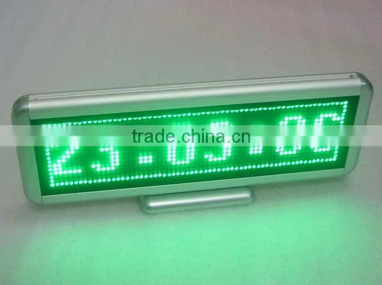 Sinoela rechargable programmable LED name tag, LED mini badge, LED name badge