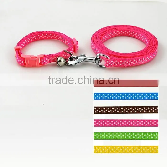 High Quality Nylon Dog Collars and Leashes in One