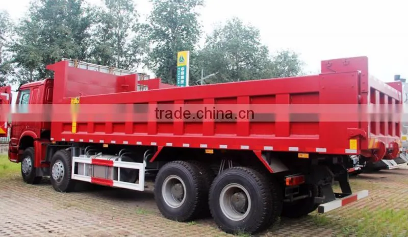 Sino Truck 12 wheels Howo 380HP 8X4 60 ton hyva tipper dump truck for sale