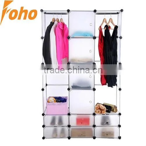 Depth:47cm,DIY Home stackable floding plastic Wardrobes Cubes Organizer hold shoes and clothes(FH-AW0681231-10)